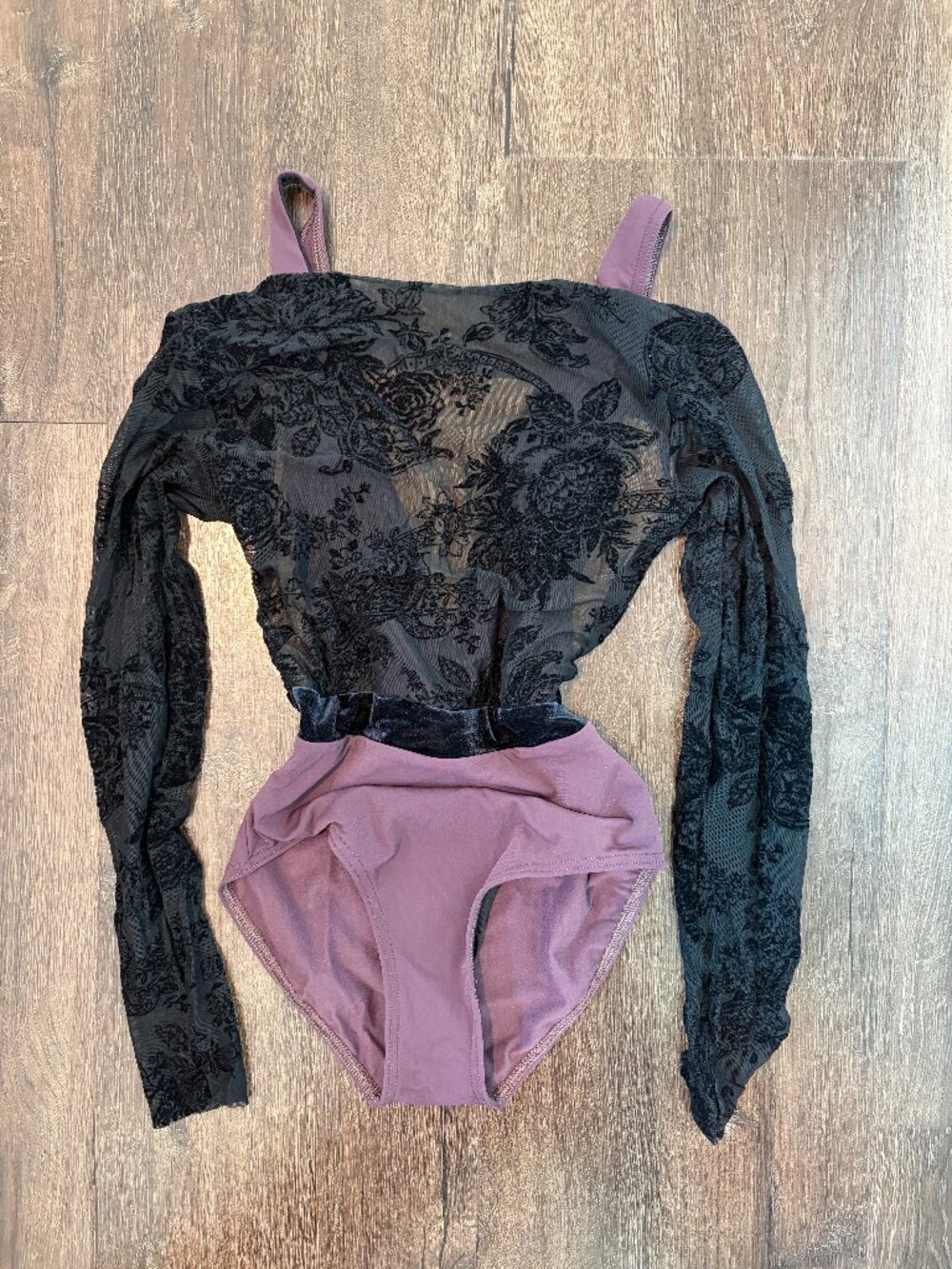Grishko Womans ballet leotard lace drop off shoulders XXS
